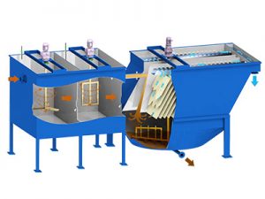 Inclined plate lamella clarifier tank is an efficient solid-liquid separation equipment
