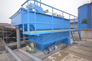 Dissolved Air Flotation System assists in the treatment of aquaculture wastewater